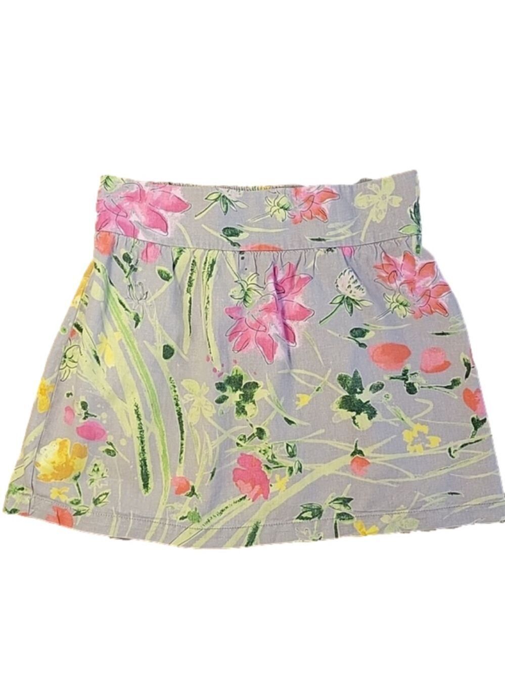 Old Navy Floral Linen Blend Mini Skirt Size Medium EUC